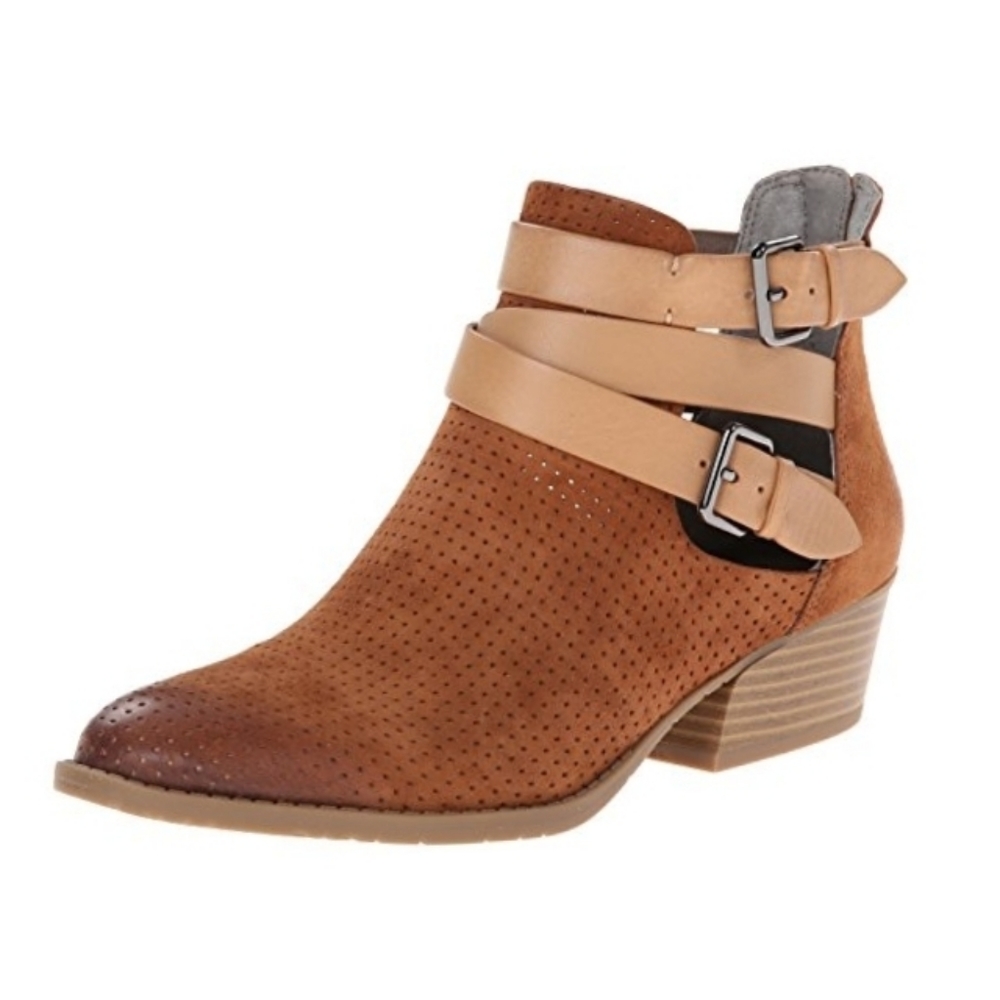 Kenneth Cole Raw Luck Strappy Cutout Ankle Booties